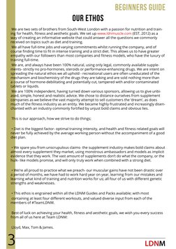 LDNM (http://www.ldnmuscle.com/)
beginners guide
our ethos
We are two sets of brothers from South-West London with a passion