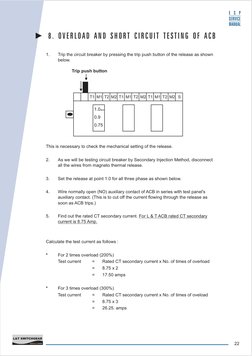 ACB Maintenance and Testing Guide | PDF | Electromagnetism | Electrical ...