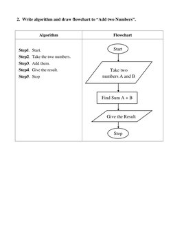 Algorithm and Flowchart Examples | PDF | Computers