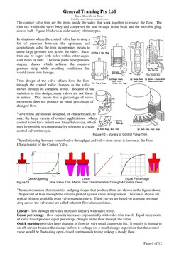General Training Pty Ltd 
Know More In An Hour! 
Web Site: www.lifetime-reliability.com 
Page 6 of 12 
The control valve trim