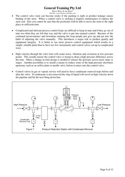 General Training Pty Ltd 
Know More In An Hour! 
Web Site: www.lifetime-reliability.com 
Page 9 of 12 
 The control valve st