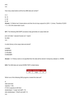 SAS Base Certification Exam Questions Part 2 | PDF | Sas (Software ...