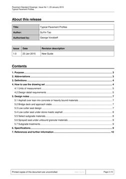 Typical Pavement Profiles Guide | PDF | Road Surface | Asphalt