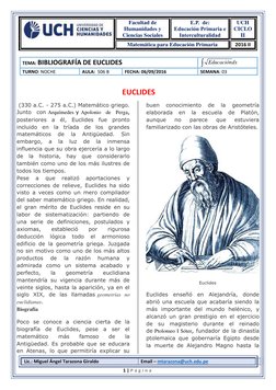 Facultad de 
Humanidades y 
Ciencias Sociales 
E.P.  de: 
Educación Primaria e 
Interculturalidad  
UCH 
CICLO 
II 
Matemát