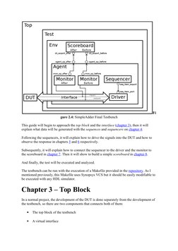 Fi
gure 2.4: SimpleAdder Final Testbench
This guide will begin to approach the top block and the interface (chapter 3) (http: