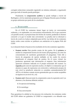  
 
10 
 
CUID 16/17 
corregirá redacciones semanales siguiendo un sistema ordenado y organizado 
para que todo el mundo pued