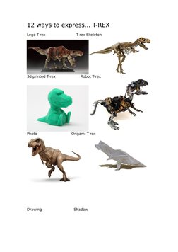 12 Creative T-Rex Expressions | PDF