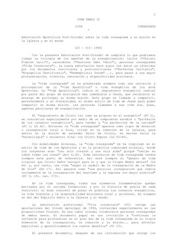 1
JUAN PABLO II
VITA
 
CONSECRATA
*
Exhortación Apostólica Post-Sinodal sobre la vida consagrada y su misión en
la Iglesia y