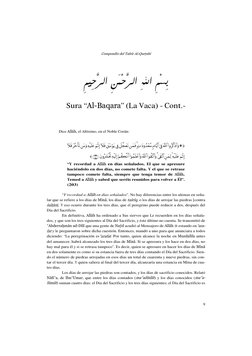 Compendio del Tafsïr Al-Quröubï 
 
9
 


 
 


 


  
 
Sura “Al-Baqara” (La Vaca) - Cont.-