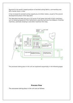 Raymond is the world’s largest producer of worsted suiting fabrics, commanding over 
60% market share in India.
It has increa