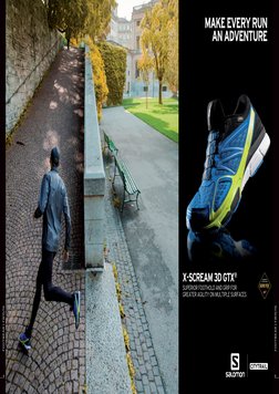 x-scream 3D GTX®
superior foothold and grip for 
greater agility on multiple surfaces
Make every run 
an adventure
FOOTWEAR |