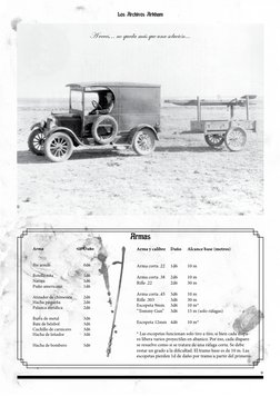 9
Los Archivos Arkham
Armas
Arma	
	
	
Daño
Sin armas	
	
0d6
Botella rota	
	
1d6
Navaja	
	
	
1d6
Puño americano	 	
1d6
Atizado