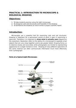Microscope Practical Guide and Report | PDF | Experiment | Microscope