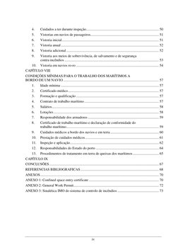 iv 
4. 
Cuidados a ter durante inspeção................................................................................. 50