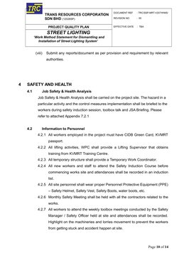Street Lighting Installation Method Statement | PDF | Electrical Wiring ...