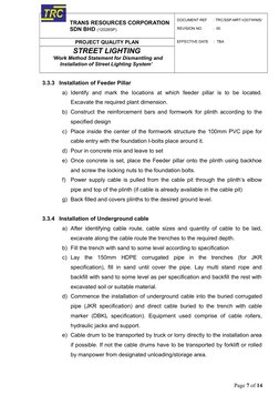 Street Lighting Installation Method Statement | PDF | Electrical Wiring ...
