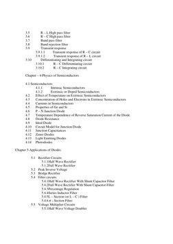 3.5 
R – L High pass filter 
3.6 
R – C High pass filter 
3.7 
Band pass filter 
3.8 
Band rejection filter 
3.9 
Transient r