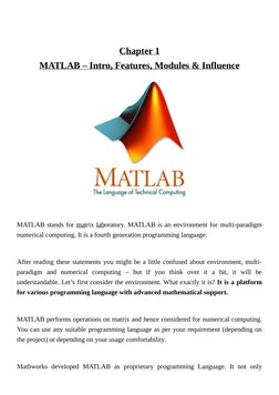 MATLAB - Programming With MATLAB For Beginners | PDF | Matlab | Control ...