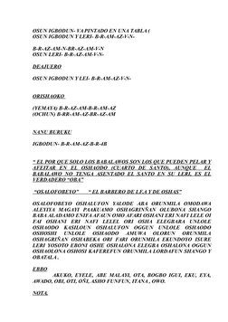 OSUN IGBODUN- VA PINTADO EN UNA TABLA (
OSUN IGBODUN Y LERI- B-R-AM-AZ-V-N-
B-R-AZ-AM-N-BR-AZ-AM-V-N
OSUN LERI- B-R-AZ-AM-V-N