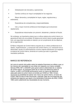 Marco Integrado de Control Interno COSO III | PDF | Recursos humanos ...