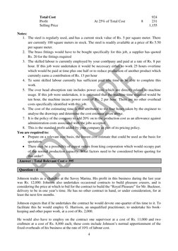 4 
 
                         Total Cost 
 
 
924 
                         Profit 
At 25% of Total Cost 
8 
231