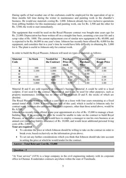 5 
 
 
During spells of bad weather one of the craftsmen could be employed for the equivalent of up to 
three months full t