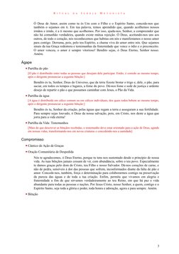 R I T U A L  D A  I G R E J A  M E T O D I S T A  
Ó Deus de Amor, assim como tu és Um com o Filho e o Espírito Santo, conced