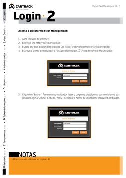 Manual Fleet Management V3 - 7 
Login 2
Acesso à plataforma Fleet Management:
1.	 Abra Browser da Internet; 
2.	 Entre no lin