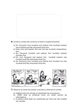 Atividades de Inglês 1º Ano Ensino Médio | PDF | Semântica | Tipologia ...