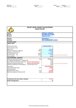 PSV Sizing Calculation Guide | PDF | Pressure | Vapor