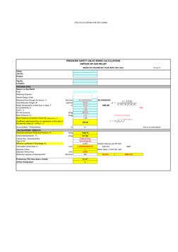 PSV Sizing Calculation Guide | PDF | Pressure | Vapor