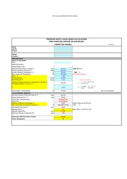 PSV Sizing Calculation Guide | PDF | Pressure | Vapor