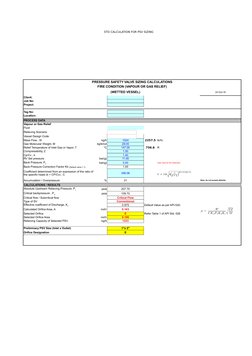 PSV Sizing Calculation Guide | PDF | Pressure | Vapor
