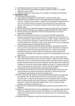 3- Get Engineer approval to start the work through request.
4- Excavate drain using suitable excavator packet size (40-70 cm