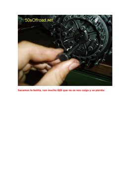 Sacamos la bolita, con mucho OJO que no se nos caiga y se pierda:
