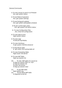 Fortigate CLI Command Guide | PDF | Firewall (Computing) | Router ...