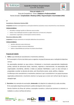 Escola EB 2,3 Professor Gonçalo Sampaio 
Curso EFA –Secundário 
 
Página 5 de 14 
 
Ficha de trabalho n.º 3 
Áreas de Compe