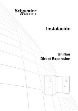 Instalación
Uniflair
Direct Expansion
Uniflair
Cooling System
Uniflair
Cooling System
