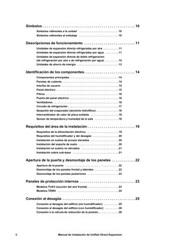 Manual de instalación de Uniflair Direct Expansion
ii
Símbolos . . . . . . . . . . . . . . . . . . . . . . . . . . . . . . .
