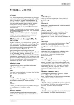 BS 534:1990
© BSI 02-1999
1
Section 1. General
1 Scope
This standard specifies requirements for seamless 
and welded carbon s