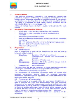 A9/T9 ATM PROJECT 
 
BF 02 - BACKFILL PHASE 2 
 
  
 
 
A9/T9 ATM PROJECT -BF2 BACKFILL PHASE 2 
 
Rev.0 
- 3 - 
 
1. 
Sc