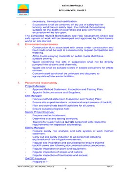 A9/T9 ATM PROJECT 
 
BF 02 - BACKFILL PHASE 2 
 
  
 
 
A9/T9 ATM PROJECT -BF2 BACKFILL PHASE 2 
 
Rev.0 
- 6 - 
 
 
nece
