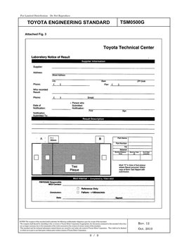 Toyota Flammability Test Standard TSM0500G | PDF | Confidentiality ...