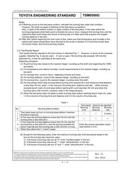 Toyota Flammability Test Standard TSM0500G | PDF | Confidentiality ...