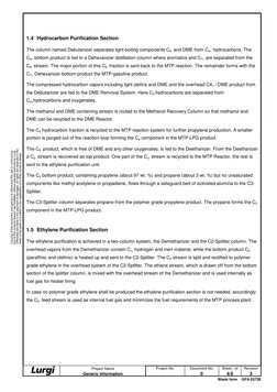 M Tp Process Flow MTP Process Description | PDF | Methanol | Catalysis