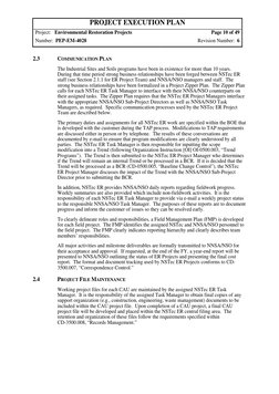 PROJECT EXECUTION PLAN 
Project:   Environmental Restoration Projects 
Page 10 of 49
Number:  PEP-EM-4028 
Revision Number: