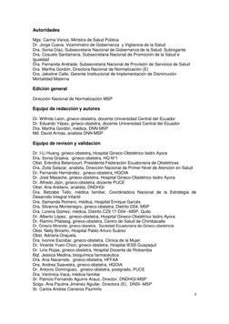3 
 
Autoridades 
 
Mgs. Carina Vance, Ministra de Salud Pública 
Dr. Jorge Cueva, Viceministro de Gobernanza  y Vigilanc