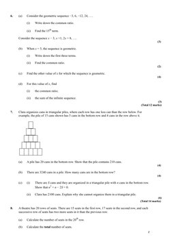 Sequences and Series Practice Problems | PDF | Sequence | Summation