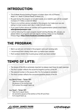 8-Week Muscle Building Program Guide | PDF | Sports | Physical Exercise