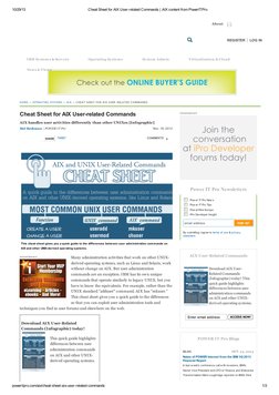 AIX User Administration Commands Cheat Sheet | PDF | Unix | Computer ...